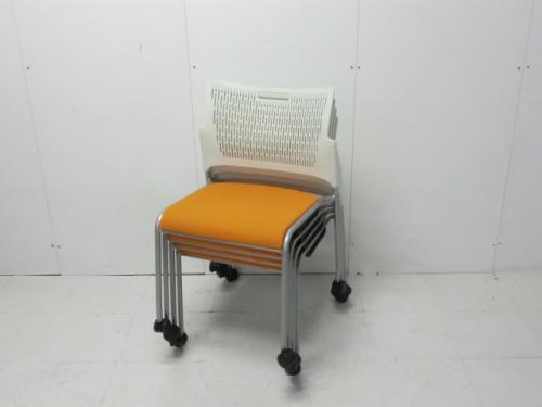 オカムラ/オレンジ/70173/カートチェア