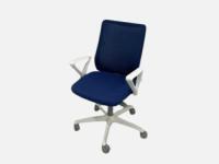 オカムラ / フルーエント / ブルー 【中古】 肘有