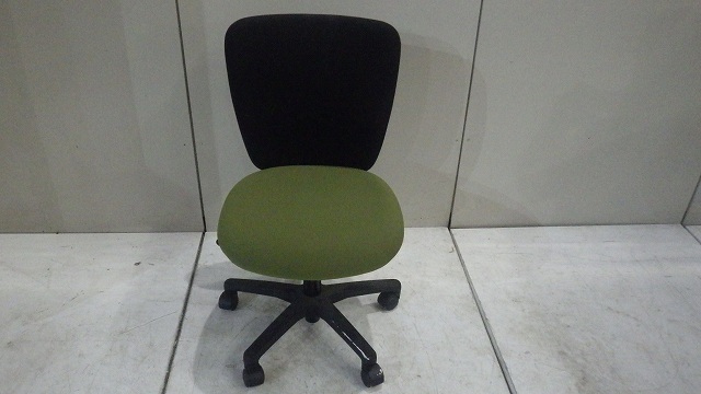 OAチェアー 弘益 肘無 グリーン/0000337-1