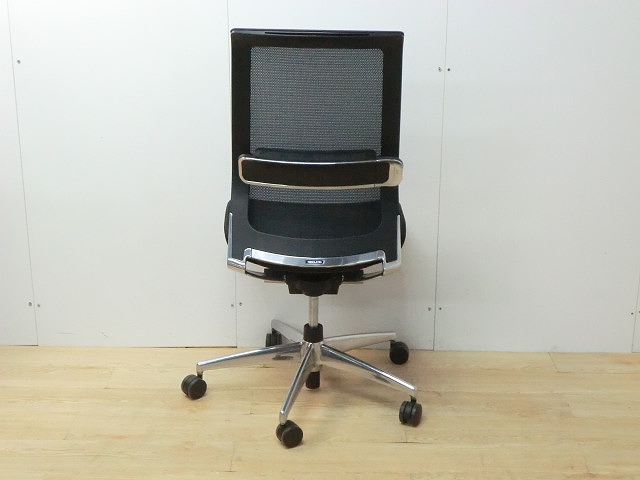 OAチェア肘無 コクヨ エアフォート ブラック/ 0000493-1