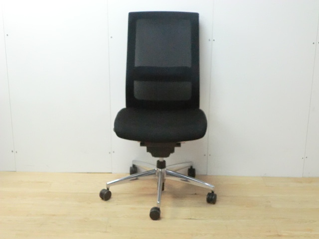 OAチェア肘無 コクヨ エアフォート ブラック/ 0000493-1