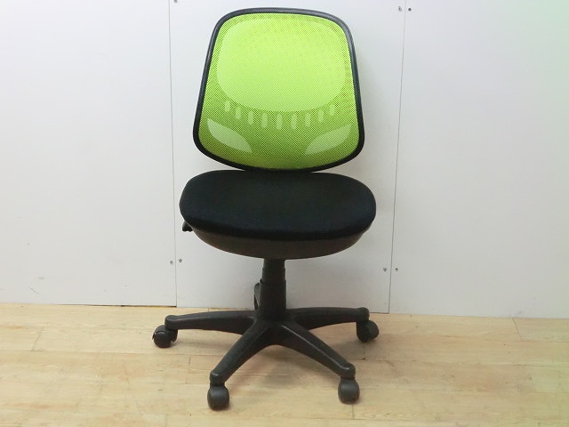 OAチェア肘無 その他 ライトグリーン/ 0000976-1