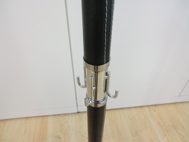 ポールハンガーその他レザー調ブラック/ 0001549-1