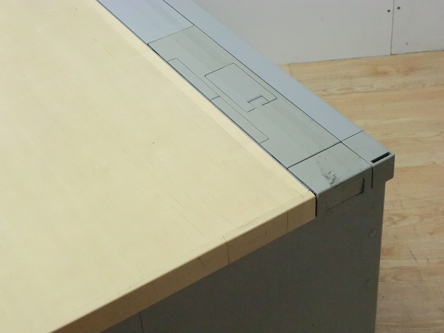 平デスク ウチダ 木目調/0003676-1