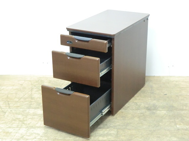 脇机 オカムラ 木目調/ 0004125-1