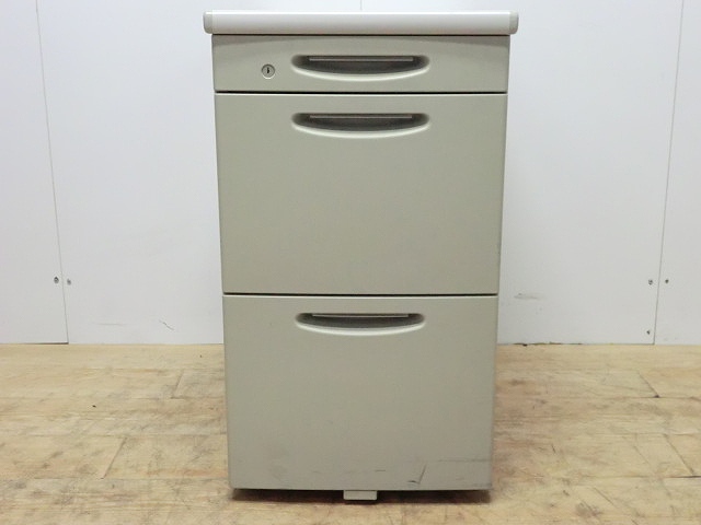 3段脇机 ( オカムラ ) ニューグレー / SD/ 0004170-1