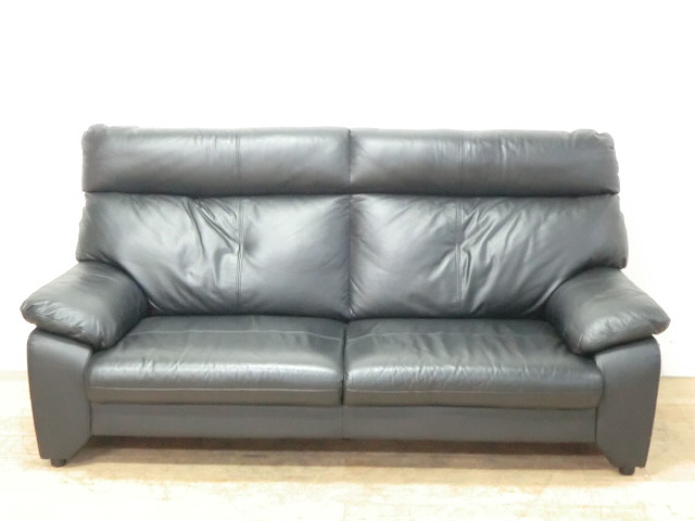 応接ソファー3人用 その他 ブラック/0004324-1