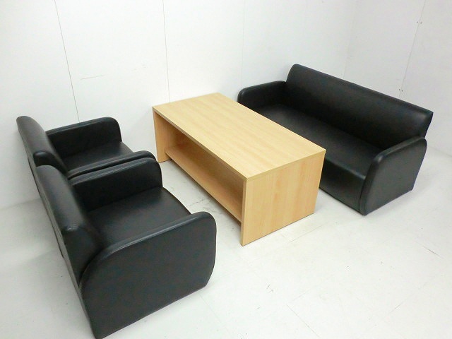 応接セット その他 ブラック/0005589-1