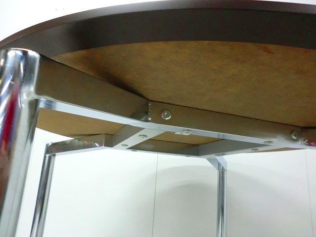 丸テーブル ウチダ 木目調/0-200000005759-1