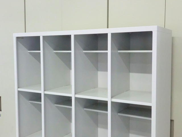 シューズロッカー16人用 豊国工業 ニューグレー/0005968-1