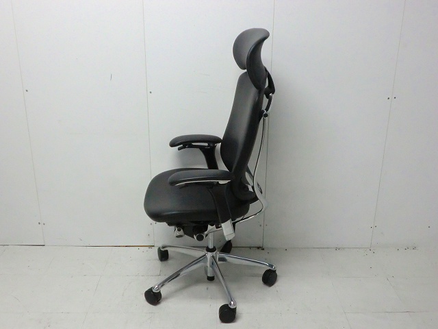 コンテッサ (オカムラ) ブラック / 肘有 ヘッドレスト/0006560-1