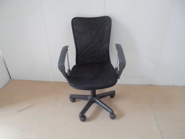 OAチェア肘有(その他)ブラック//0007430-4