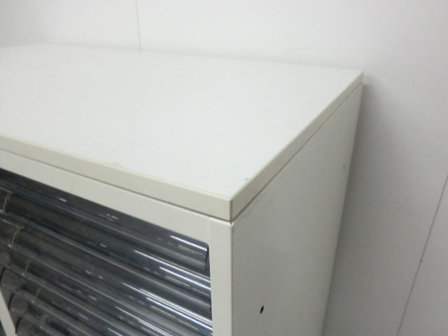 2列クリアケース ( オカムラ ) ホワイト / SA/0007439-1