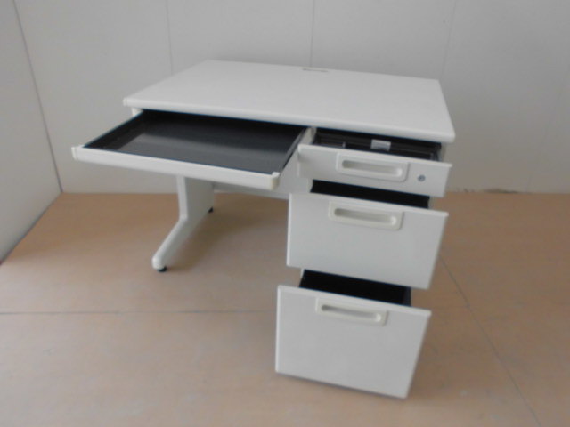 片袖デスク(プラス)ホワイト//0008021-1