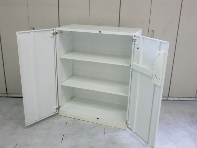 両開きキャビネット ( コクヨ ) ホワイト / エディア/0008316-1