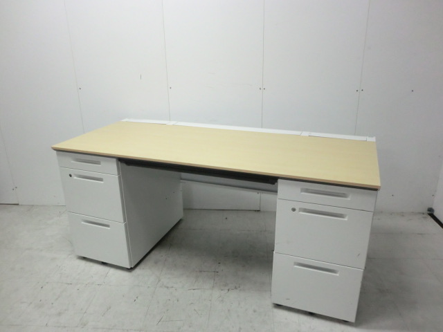 両袖デスク ( コクヨ ) 木目調 / Is/0008957-1