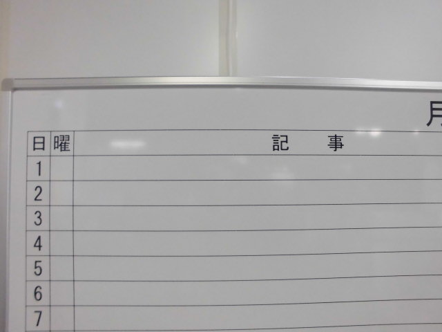 月予定表 (その他) / 両面/0009875-1