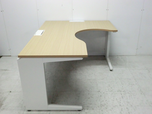 L型デスク ( イトーキ ) 木目調 / 右ラウンド/0010059-1