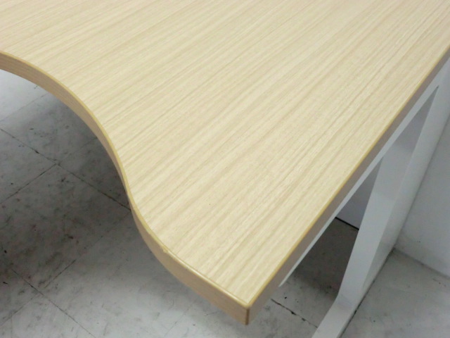 L型デスク ( イトーキ ) 木目調 / 右ラウンド/0010059-1