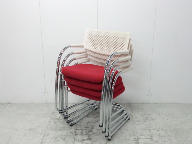 Vitra/visavis/レッド/スタッキング