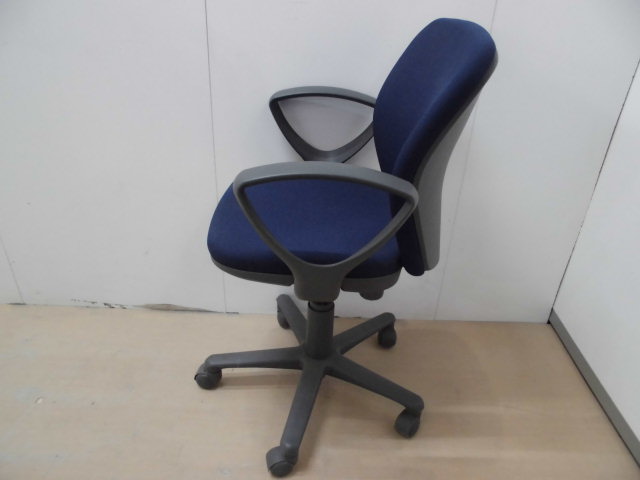 OAチェア(アイコ)ダークブルー/肘有// 0010375-1