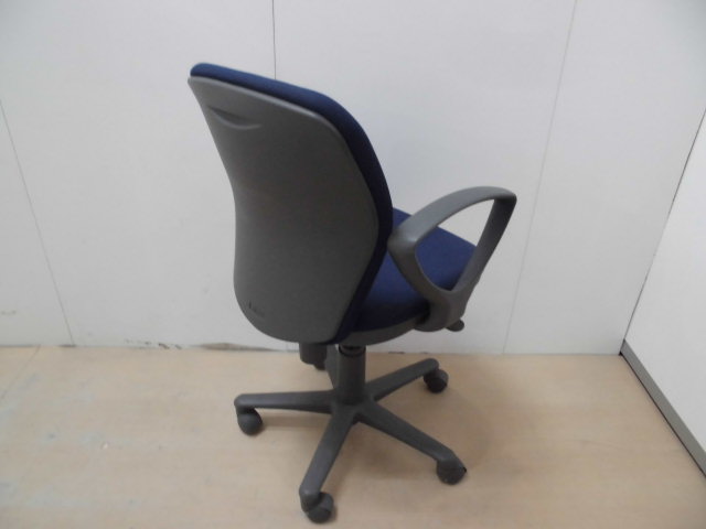 OAチェア(アイコ)ダークブルー/肘有// 0010375-1