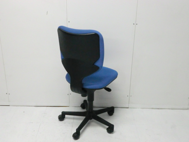 オフィスチェア ( アイリスチトセ ) ブルー / 肘無/ 0010744-1