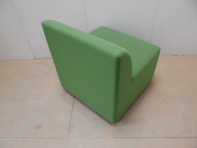 一人掛けソファ(オリバー)グリーン// 0010810-1