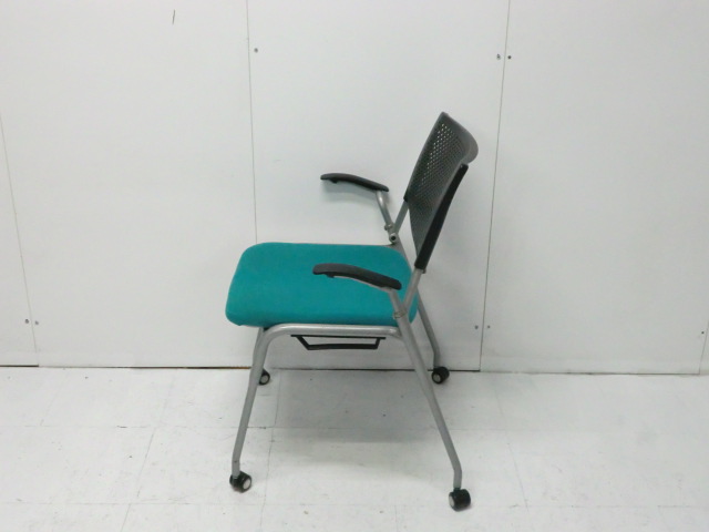 オカムラ/プロスタック/グリーン/カートチェア