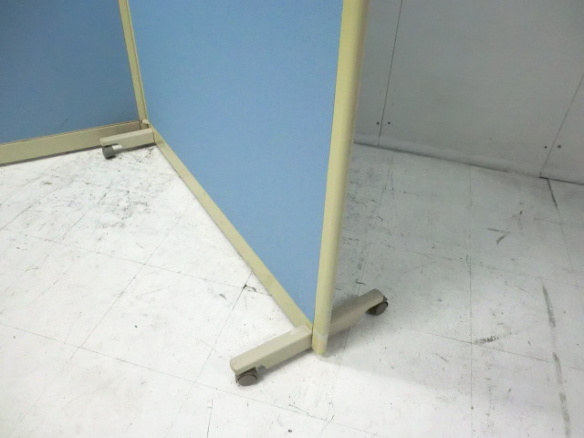 2連衝立 ( オカムラ ) ライトブルー // 0011544-1