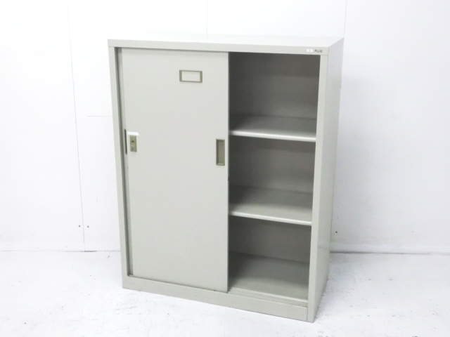 引違いキャビネット ( プラス ) ニューグレー //0011937-1