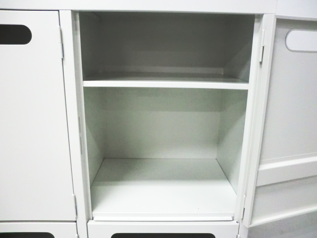 生興/ホワイト/4人用パーソナルロッカー/0012247-1