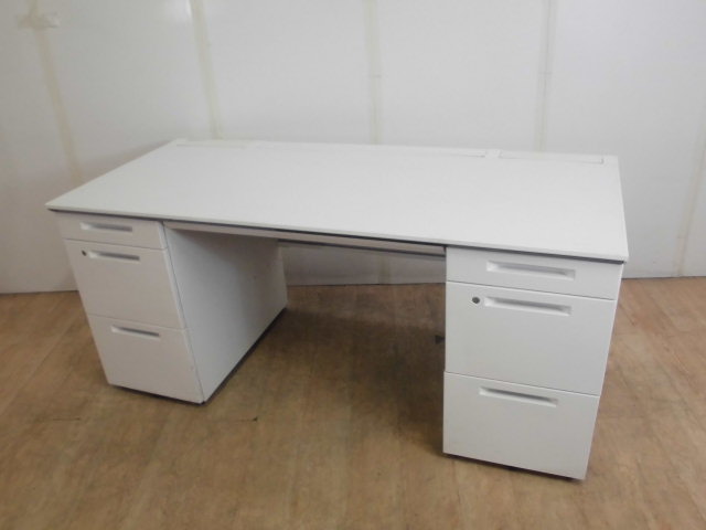 両袖デスク (コクヨ) IS / ホワイト/0012286-1