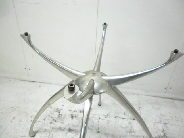 ガラス丸テーブル ( アダル ) シルバー / LINK/0-200000012514-4