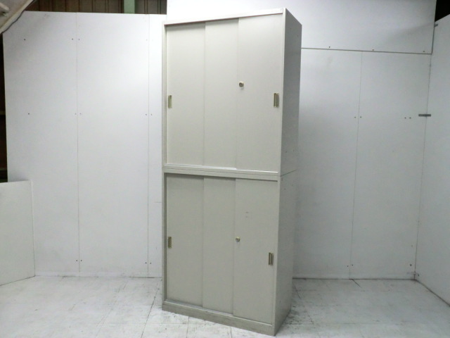 オカムラ/ニューグレー/42/上下連結書庫/0013618-1