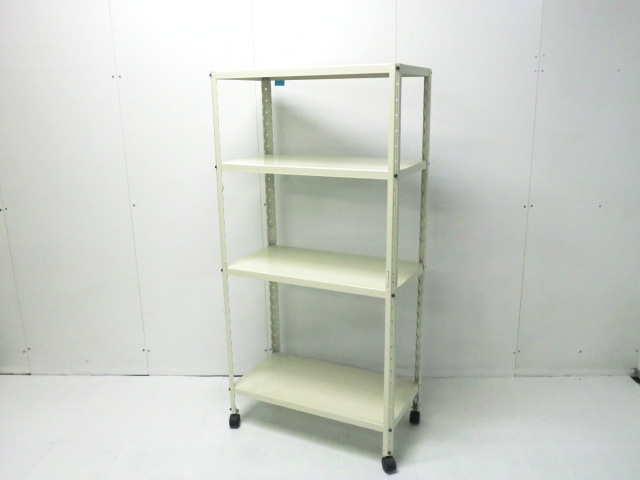 軽量ラック / ホワイト / キャスター付き/0013784-1
