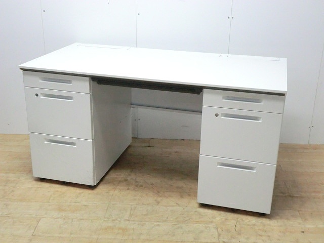 両袖デスク ( コクヨ ) ホワイト / IS/0013932-1