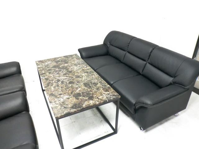 応接4点セット / ブラック //0014172-1