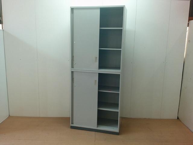 ウチダ/ニューグレー/【中古】上下連結キャビネット