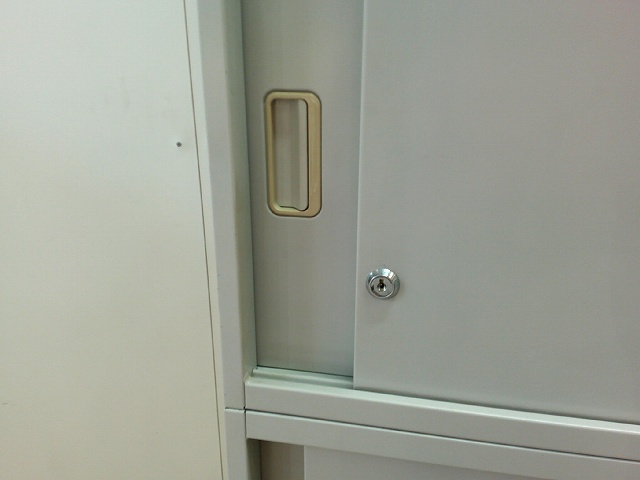 ウチダ/ニューグレー/【中古】上下連結キャビネット