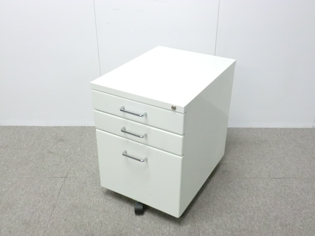 3段ワゴン / ホワイト / 【中古】/0-200000014491-1