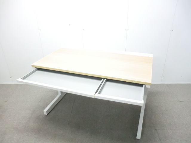 ウチダ / スカエナ / 木目調 / 【中古】 平デスク/0014631-1