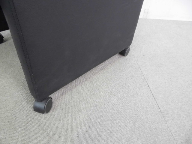 アイコ/ブラック/1人用ソファ/【中古】/RE-4058(v11)