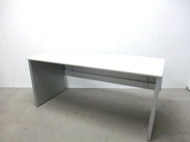 オカムラ/プロユニット / ホワイト / 【中古】 平デスク