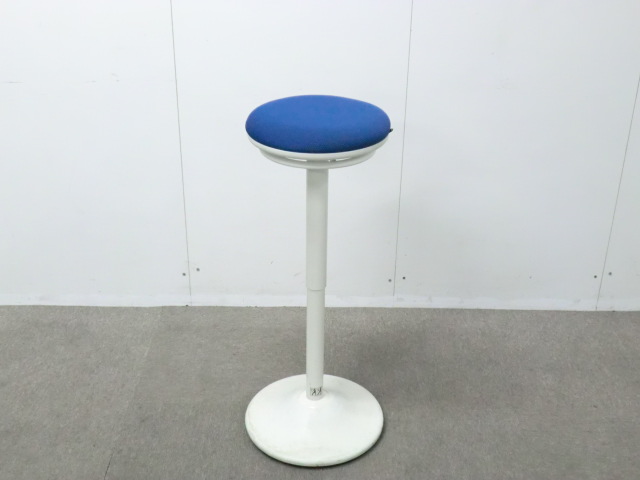 オカムラ/ピルエット/ブルー / 【中古】 カウンターチェア