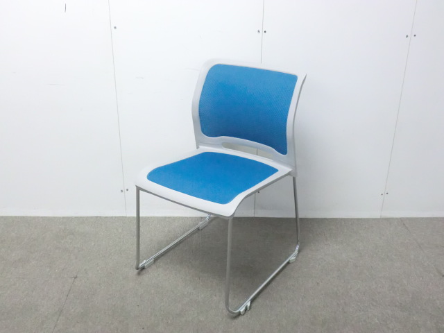 コクヨ/CK-M640/ライトブルー/【中古】スタッキングチ/ 0015977-1