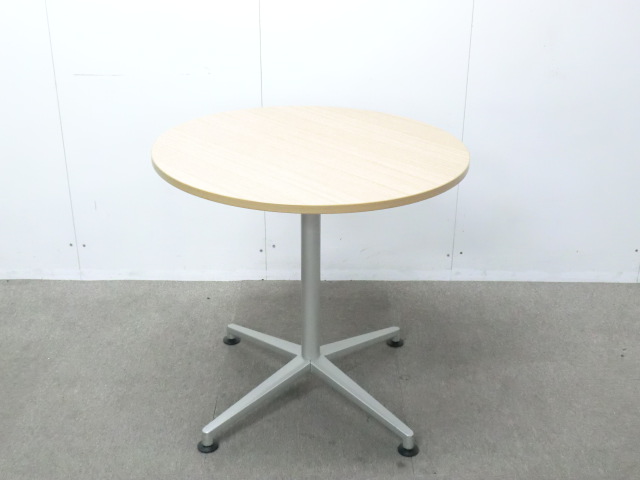 イトーキ / 木目調 / 【中古】 丸テーブル