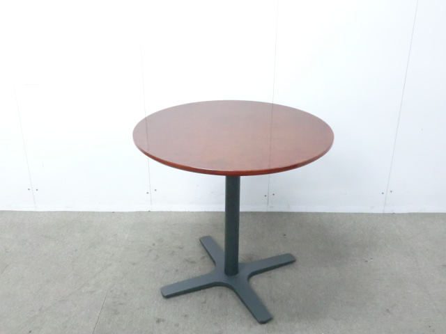 丸テーブル / 木目調 / 【中古】