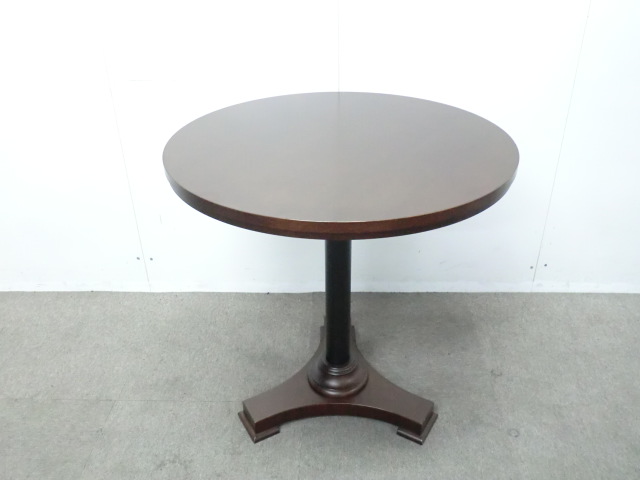 丸テーブル / 木目調 / 【中古】