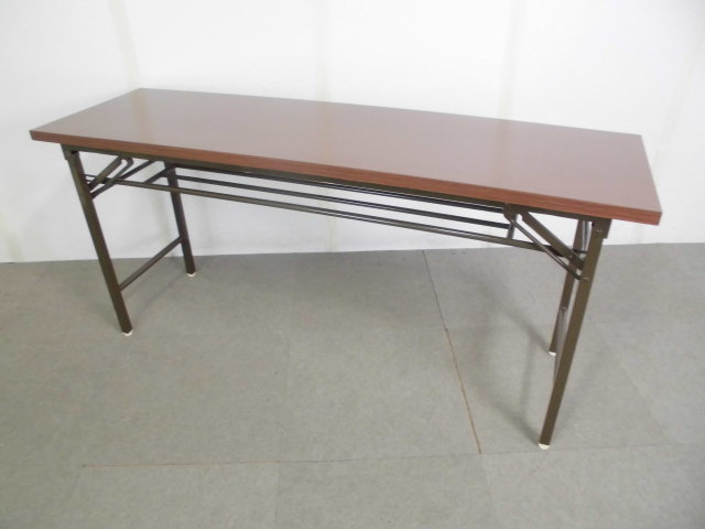 折りたたみテーブル/木目調/【中古】